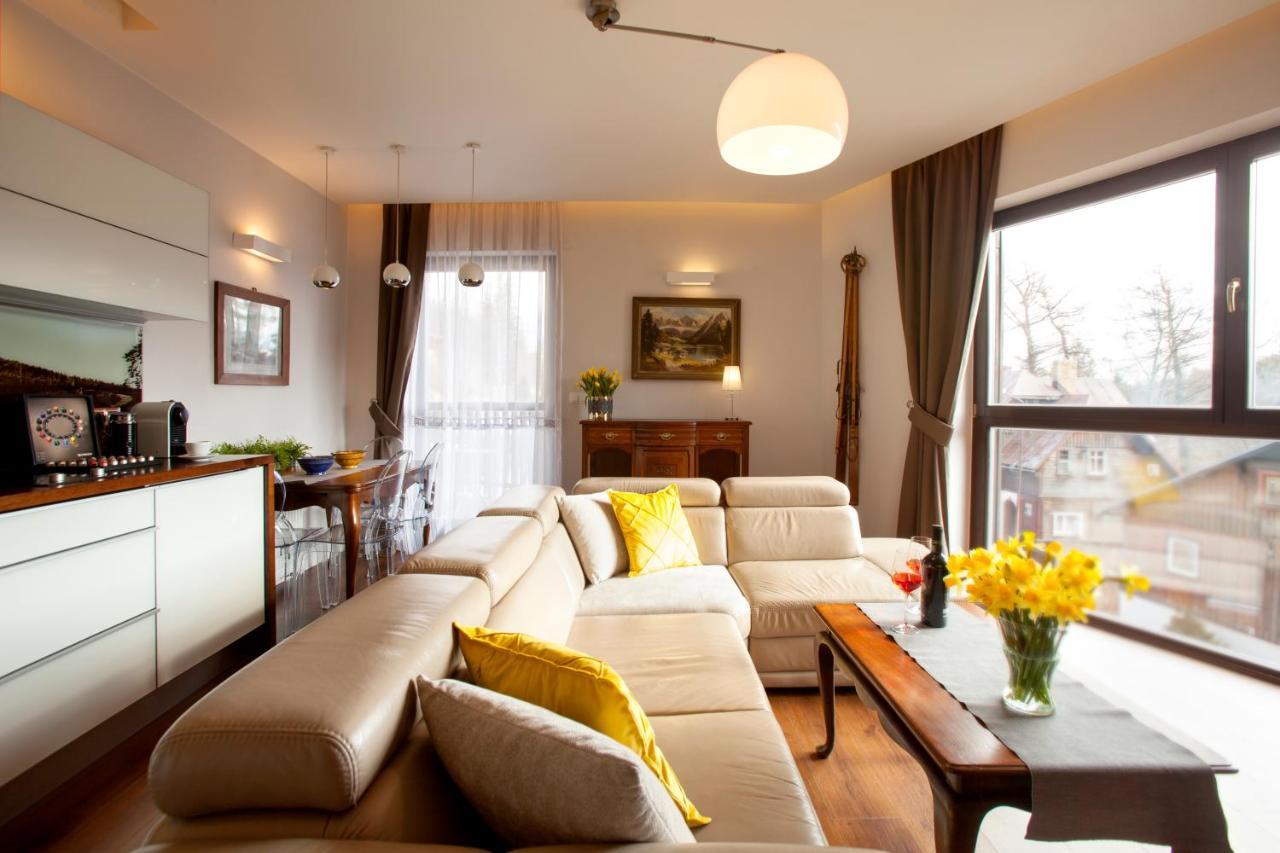 Apartament Panorama Gor - Centrum Miasta Z Widokiem Na Szrenice ชกลาร์สกา ปอเรมบา ภายนอก รูปภาพ